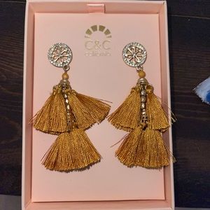 new mustard yellow earrings